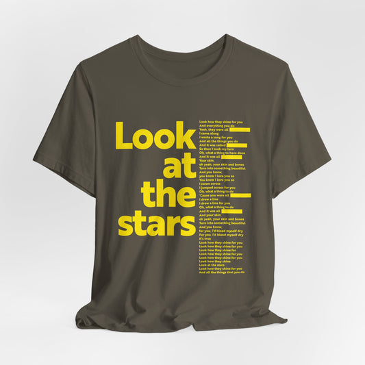 YELLOW - COLDPLAY LYRICS (Unisex Softstyle T-Shirt)