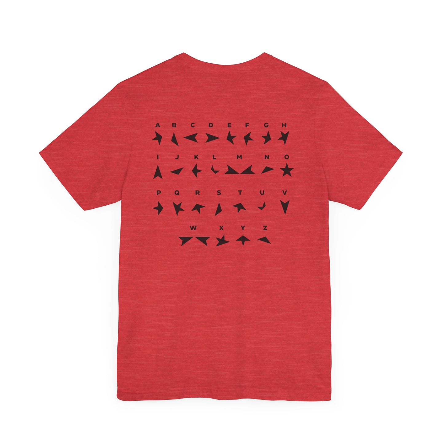 BLACKSTAR ALPHABET - DAVID BOWIE (Unisex Jersey Short Sleeve Tee)