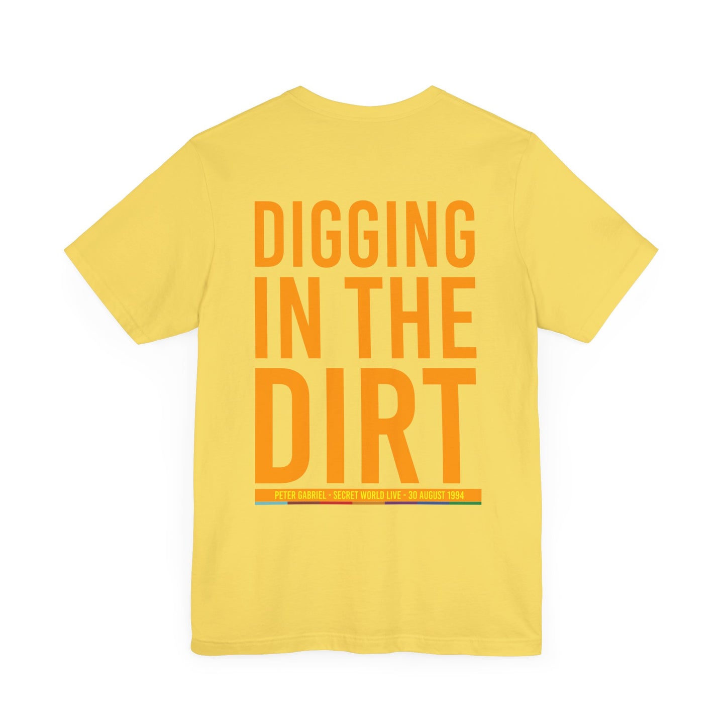 DIGGING IN THE DIRT - PETER GABRIEL SECRET WORLD LIVE (Unisex Jersey Short Sleeve Tee)