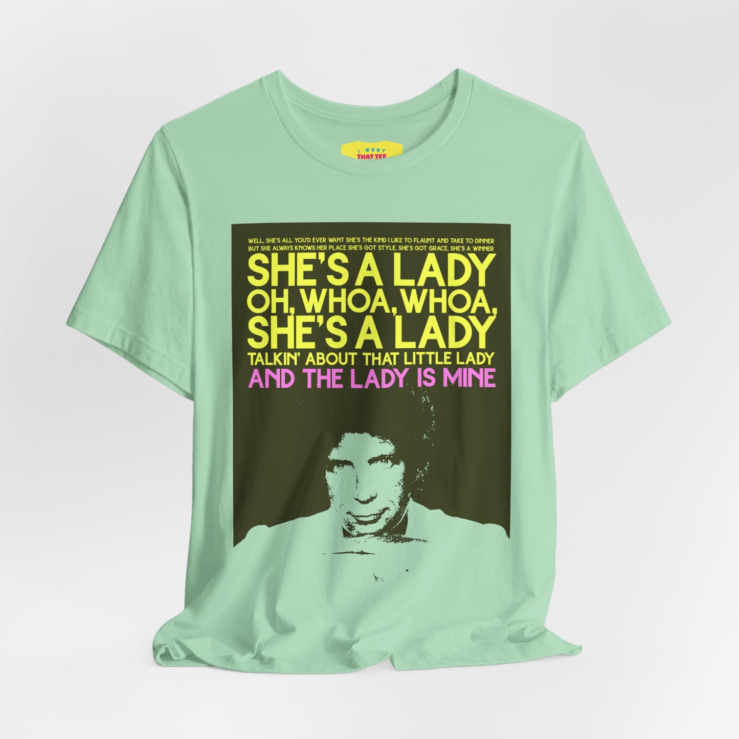 SHE'S A LADY - TOM JONES (Unisex Jersey Short Sleeve Tee)