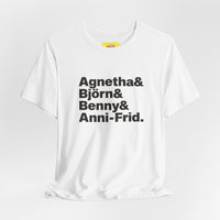 ABBA (Black text, Unisex Softstyle T-Shirt)