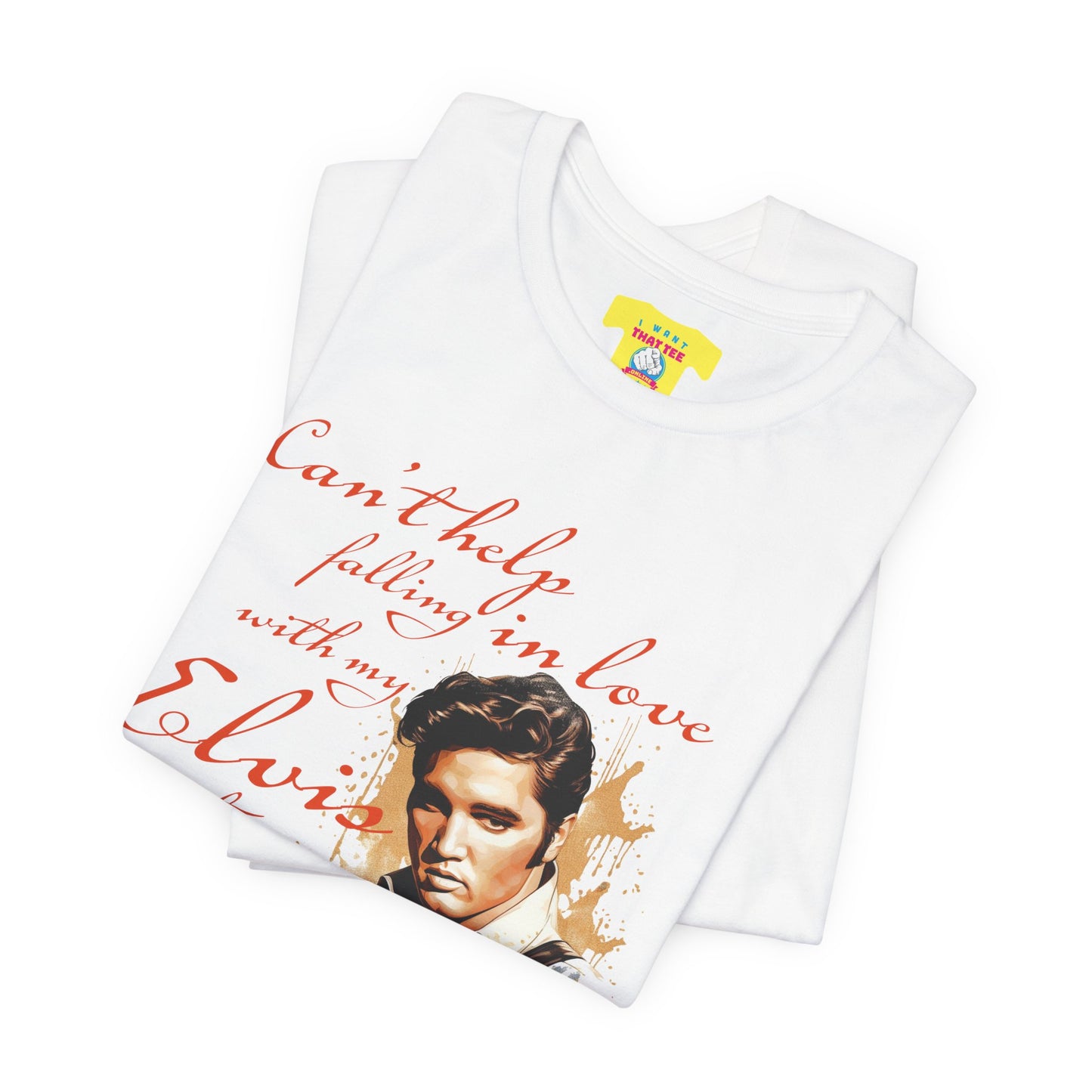 CAN'T HELP FALLING IN LOVE WITH MY ELVIS TEE (Unisex Jersey Short Sleeve Tee)