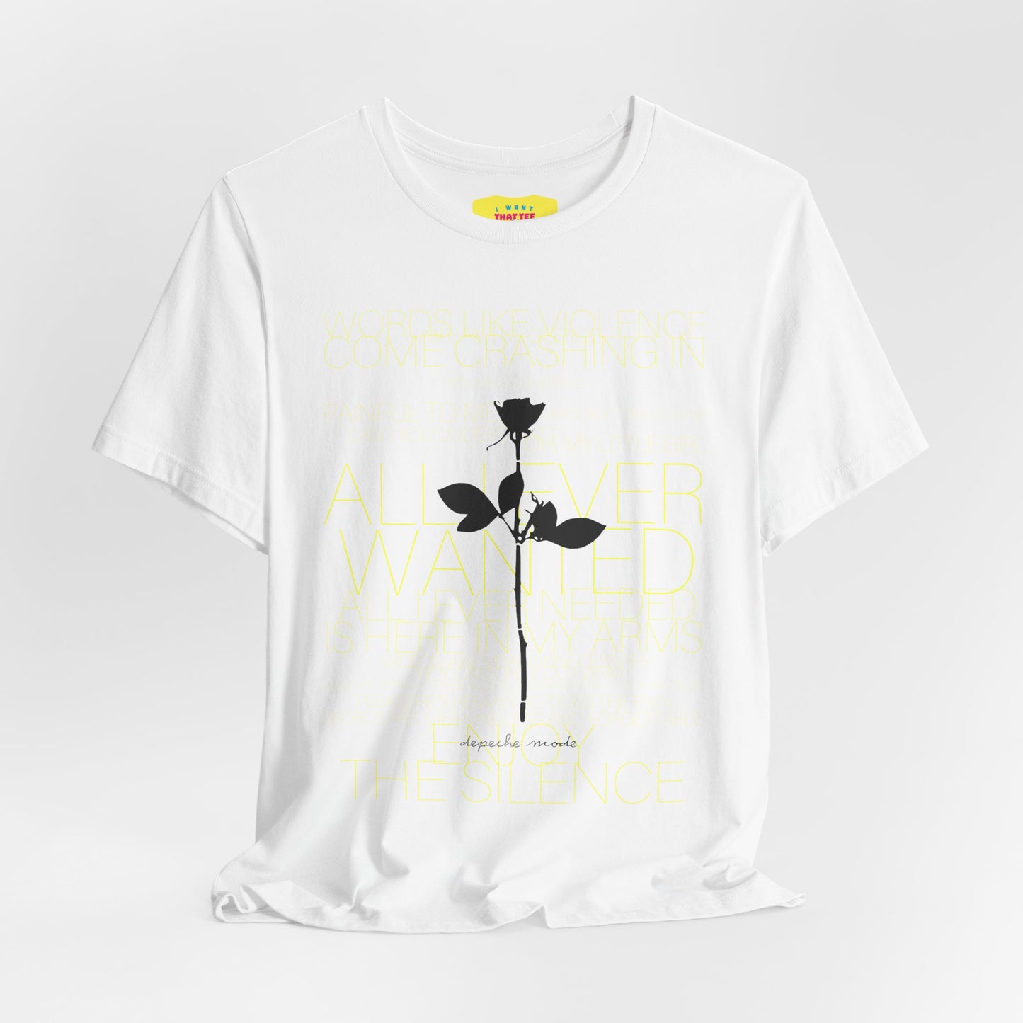 ENJOY THE SILENCE - DEPECHE MODE (Unisex Jersey Short Sleeve Tee)