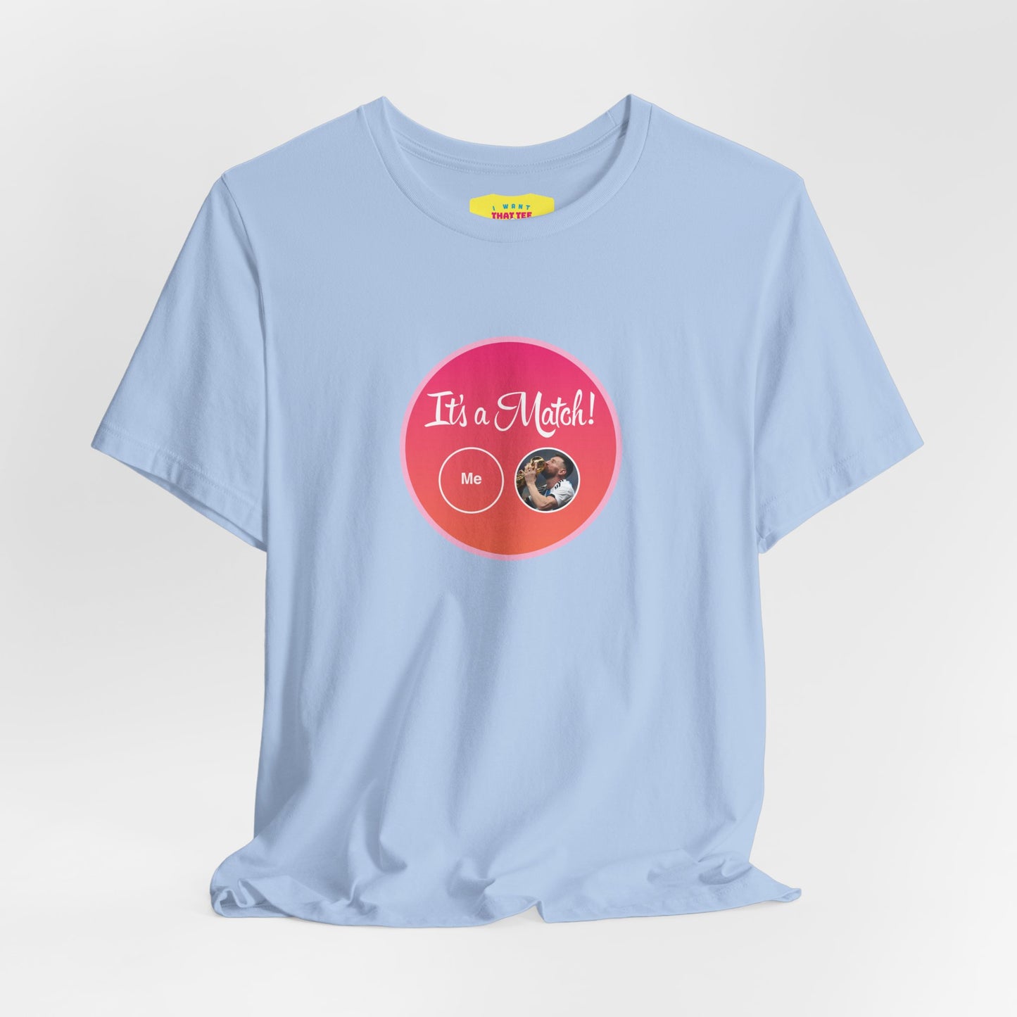 MESSI WORLD CUP CHAMPION TINDER MATCH (Unisex Softstyle T-Shirt)