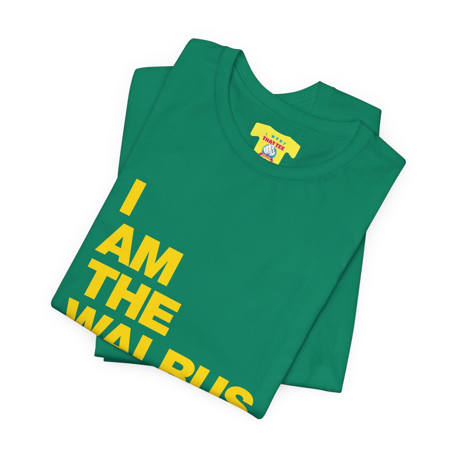 I AM THE WALRUS - THE BEATLES (Yellow text, Unisex Softstyle T-Shirt)