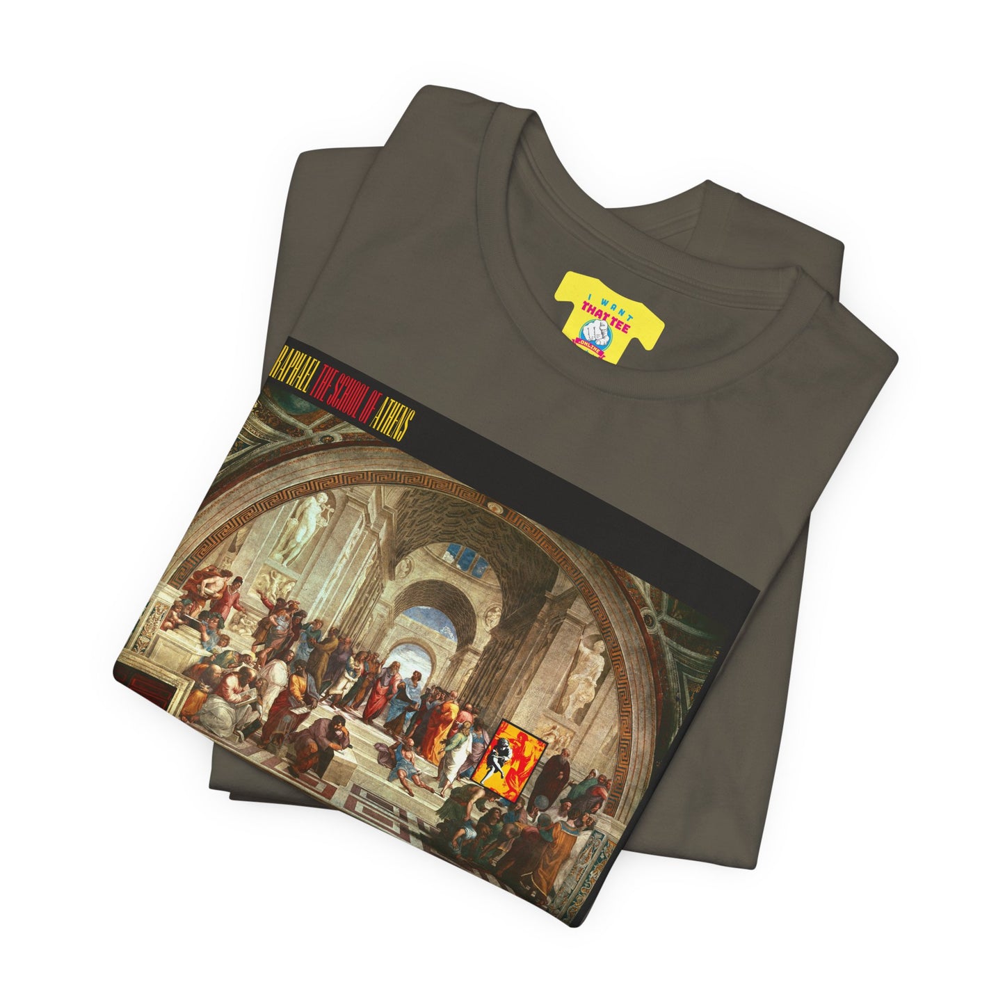 GUNS N ROSES - USE YOUR ILLUSION I & II ALBUM COVER + RAPHAEL ART (Unisex Jersey Short Sleeve Tee)