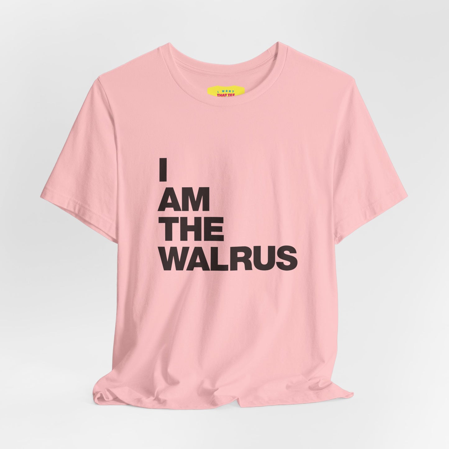 I AM THE WALRUS - THE BEATLES (Black text, Unisex Softstyle T-Shirt)