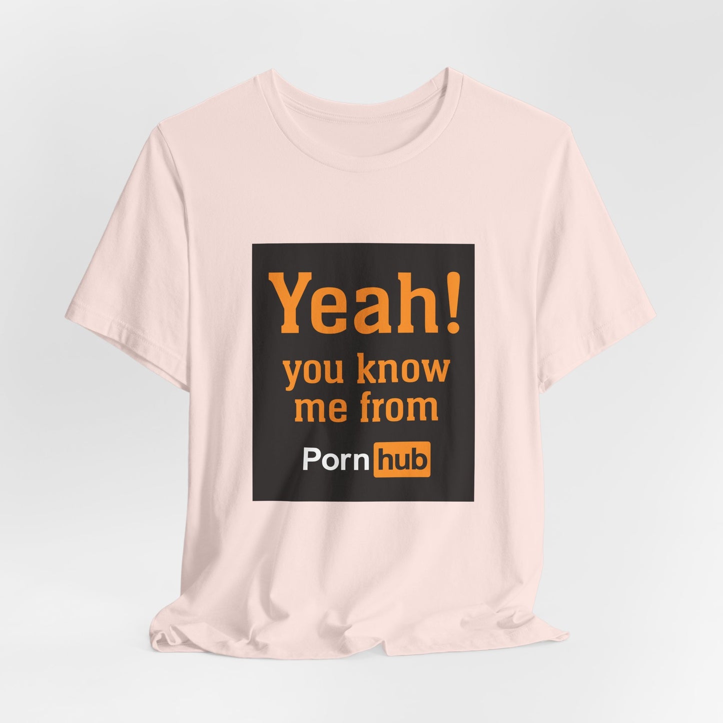 YEAH! YOU KNOW ME FROM PORNHUB (Unisex Softstyle T-Shirt)