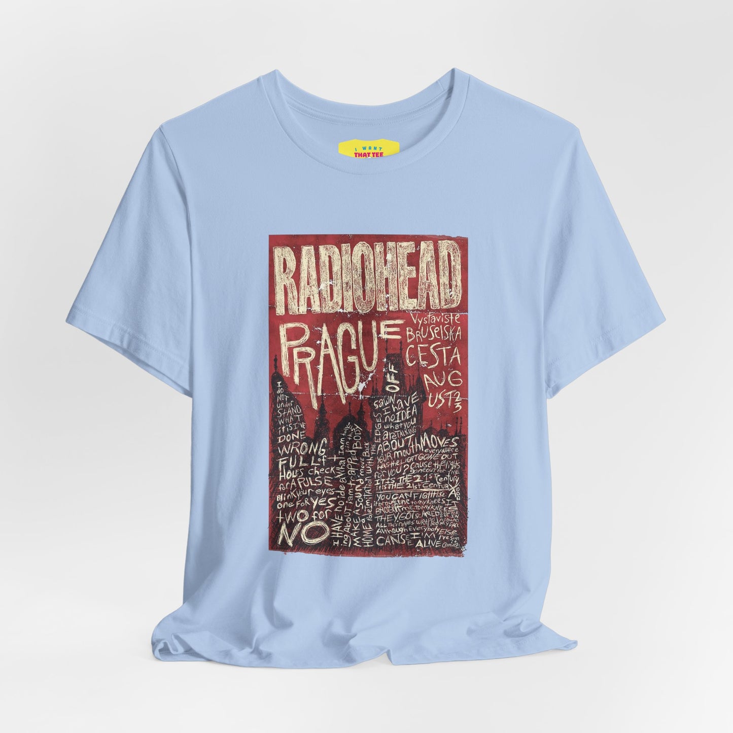 RADIOHEAD - PRAGUE CONCERT POSTER (Unisex Softstyle T-Shirt)