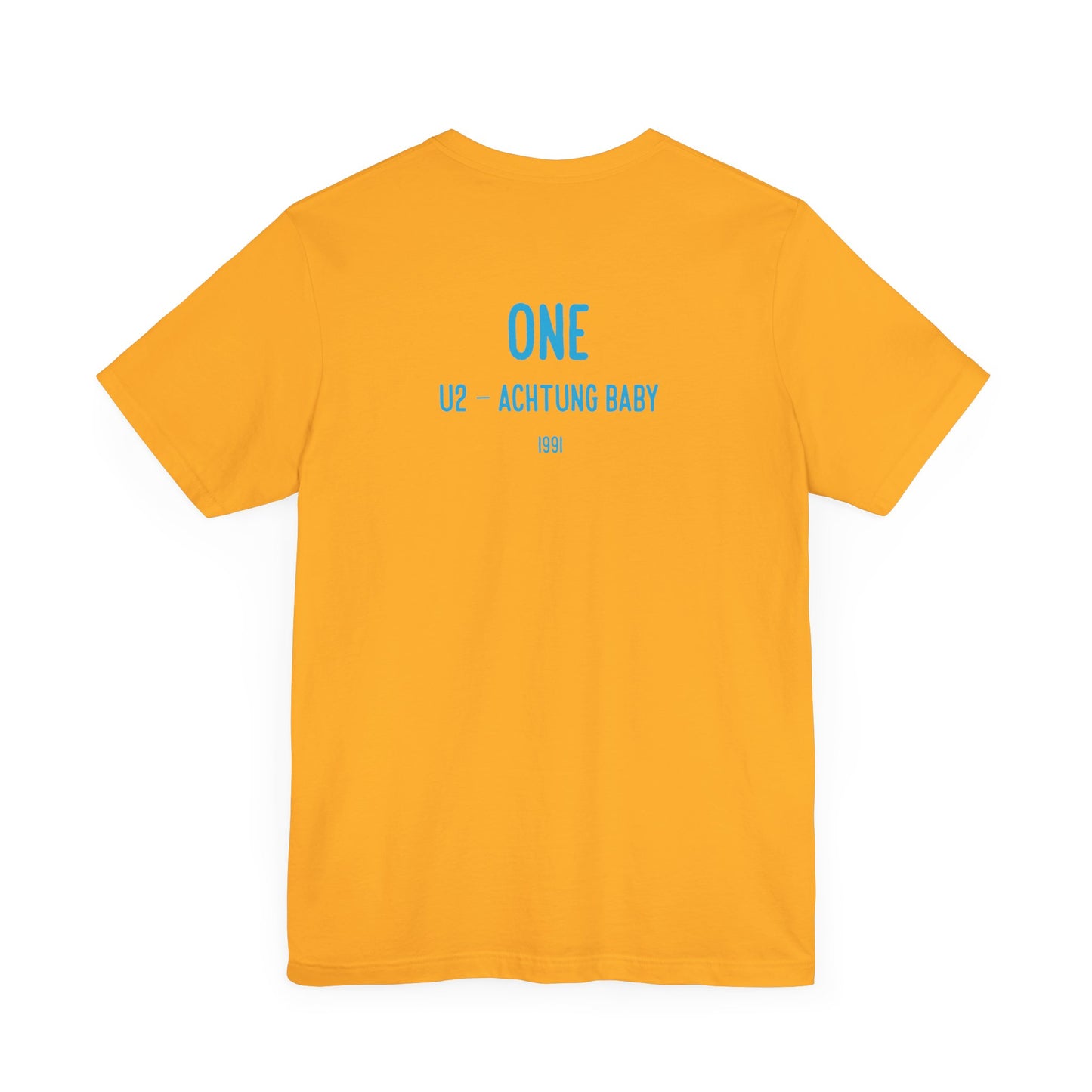 ONE - U2 LYRICS (Unisex Jersey Short Sleeve Tee)