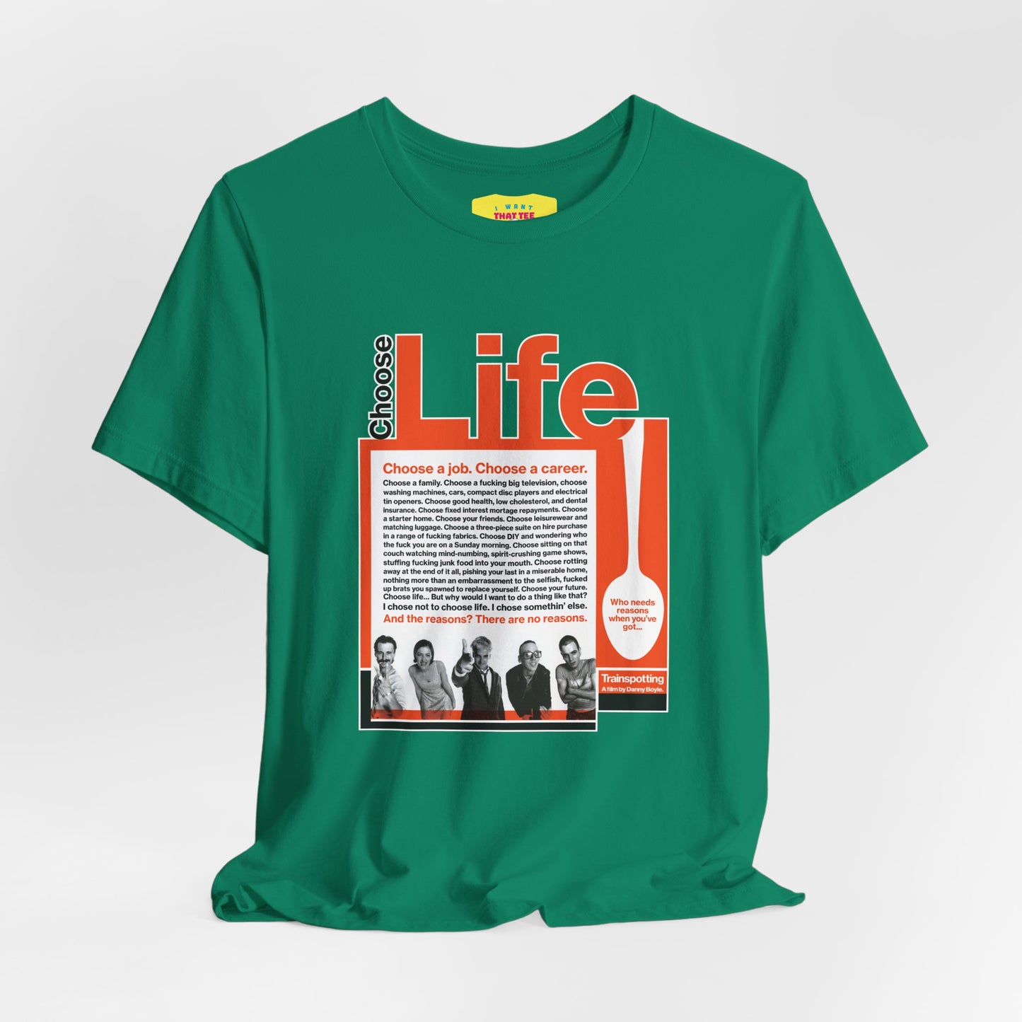 CHOOSE LIFE - TRAINSPOTTING (Unisex Softstyle T-Shirt)