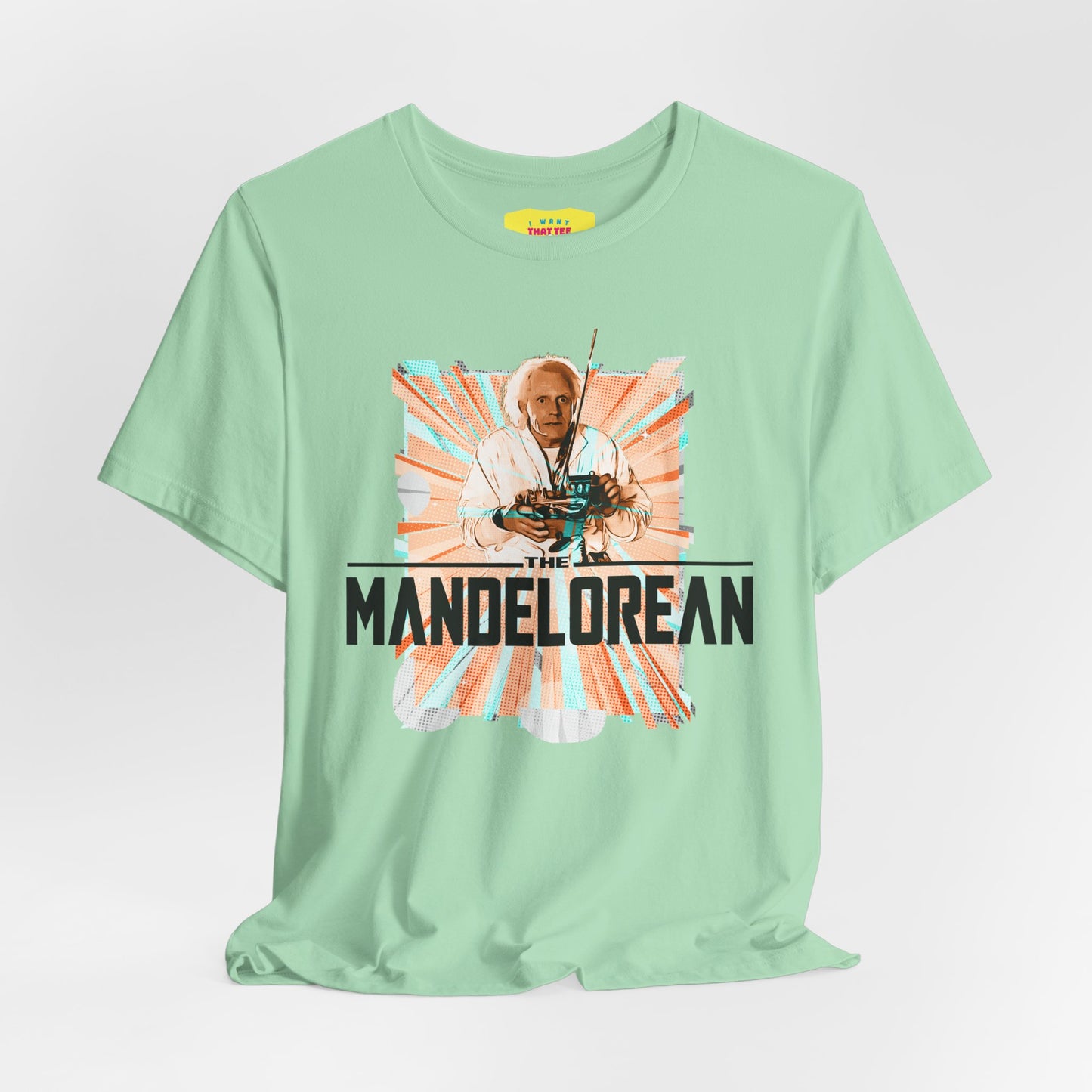 THE MANDELOREAN - BACK TO THE FUTURE JOKE (Unisex Jersey Short Sleeve Tee)