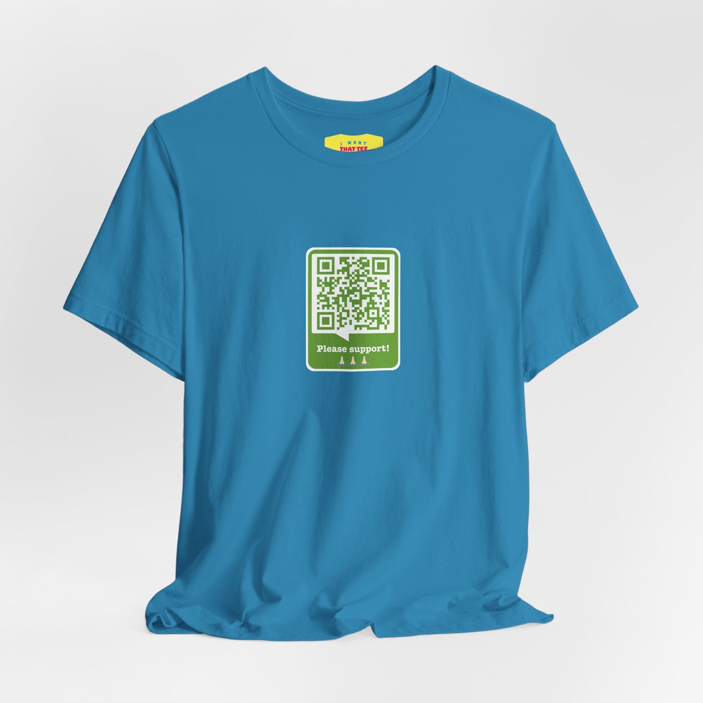 PLEASE SUPPORT! - WALTER WHITE QR JOKE (Unisex Softstyle T-Shirt)