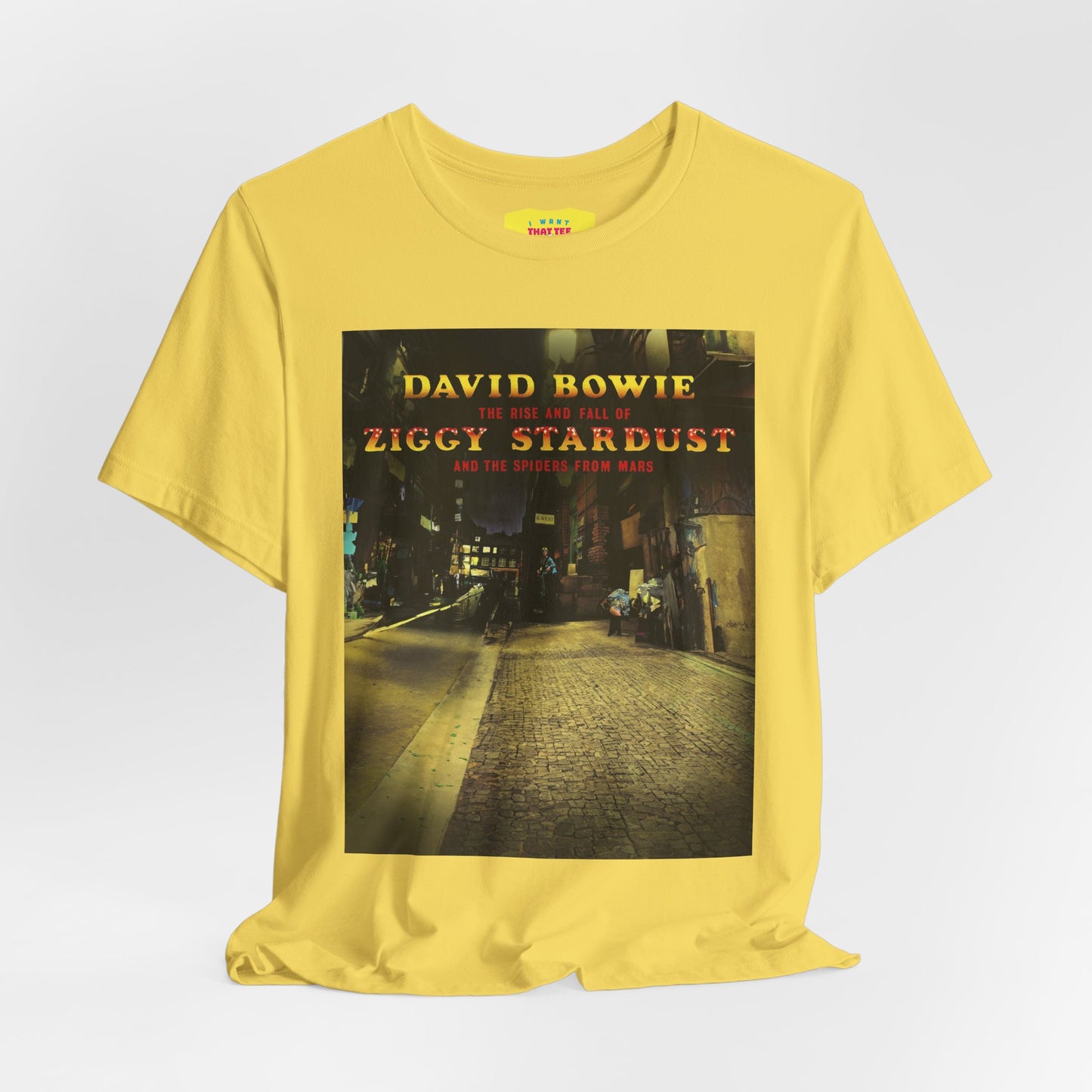 ZIGGY STARDUST - DAVID BOWIE (Unisex Jersey Short Sleeve Tee)