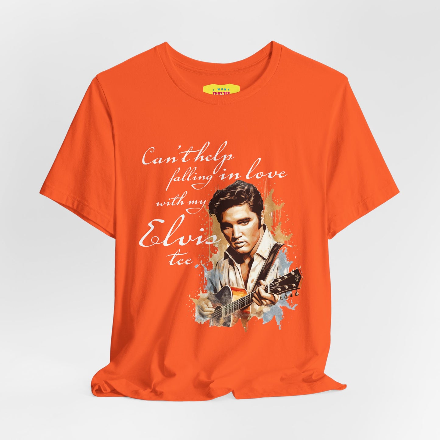 CAN'T HELP FALLING IN LOVE WITH MY ELVIS TEE (Unisex Jersey Short Sleeve Tee)