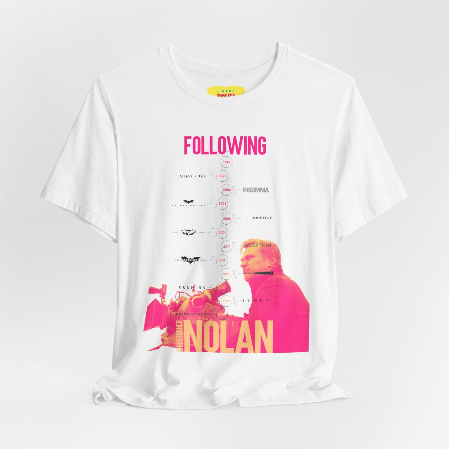 FOLLOWING CHRISTOPHER NOLAN (Unisex Jersey Short Sleeve Tee)