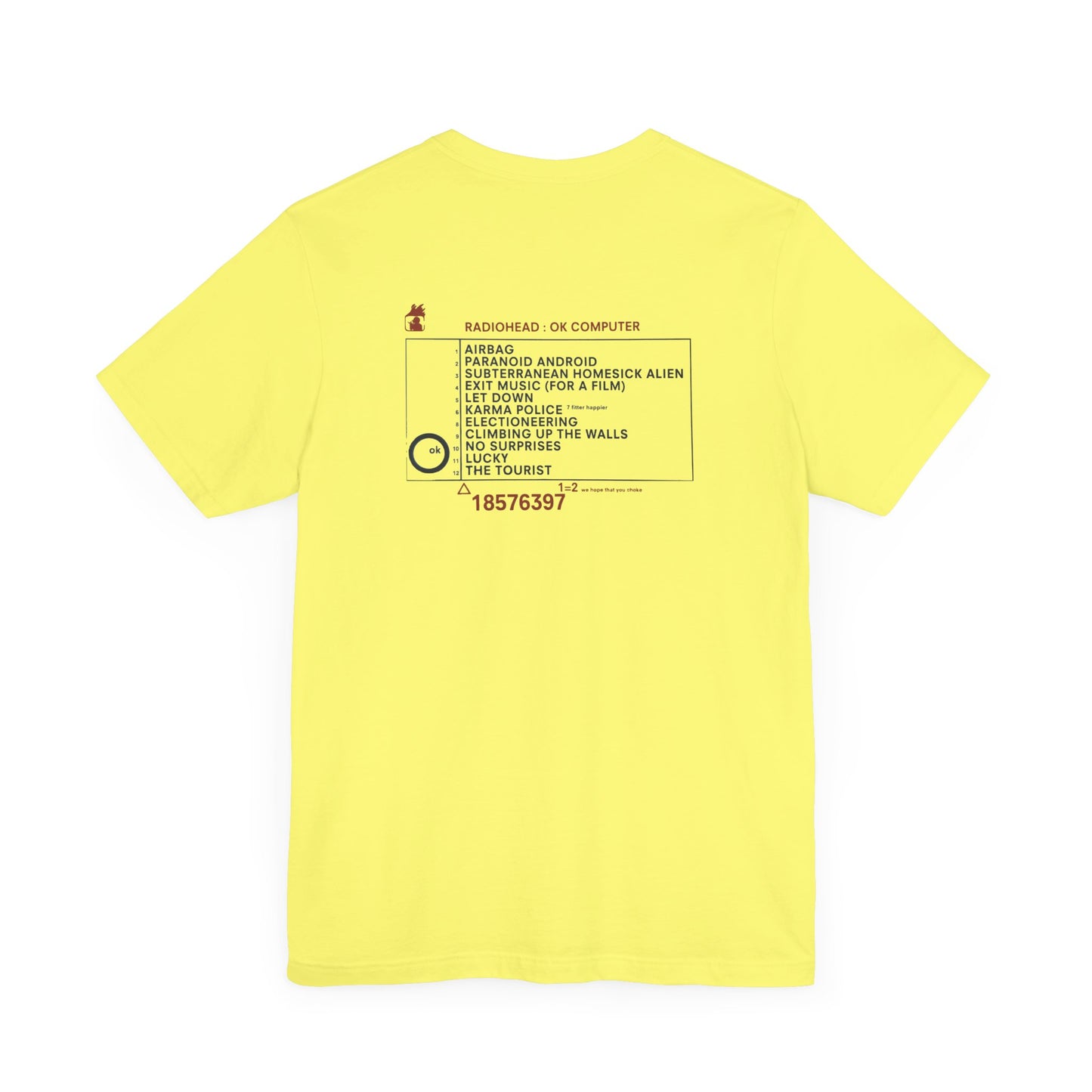 OK COMPUTER - RADIOHEAD (Unisex Jersey Short Sleeve Tee)