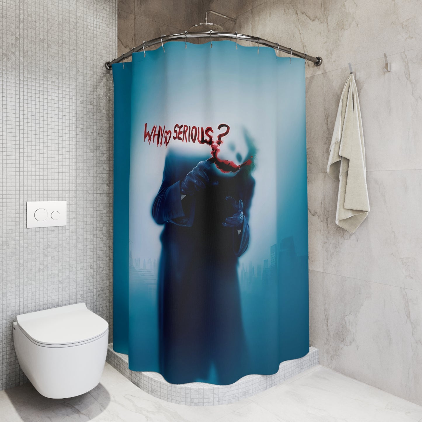 THE DARK KNIGHT JOKER SHOWER CURTAIN