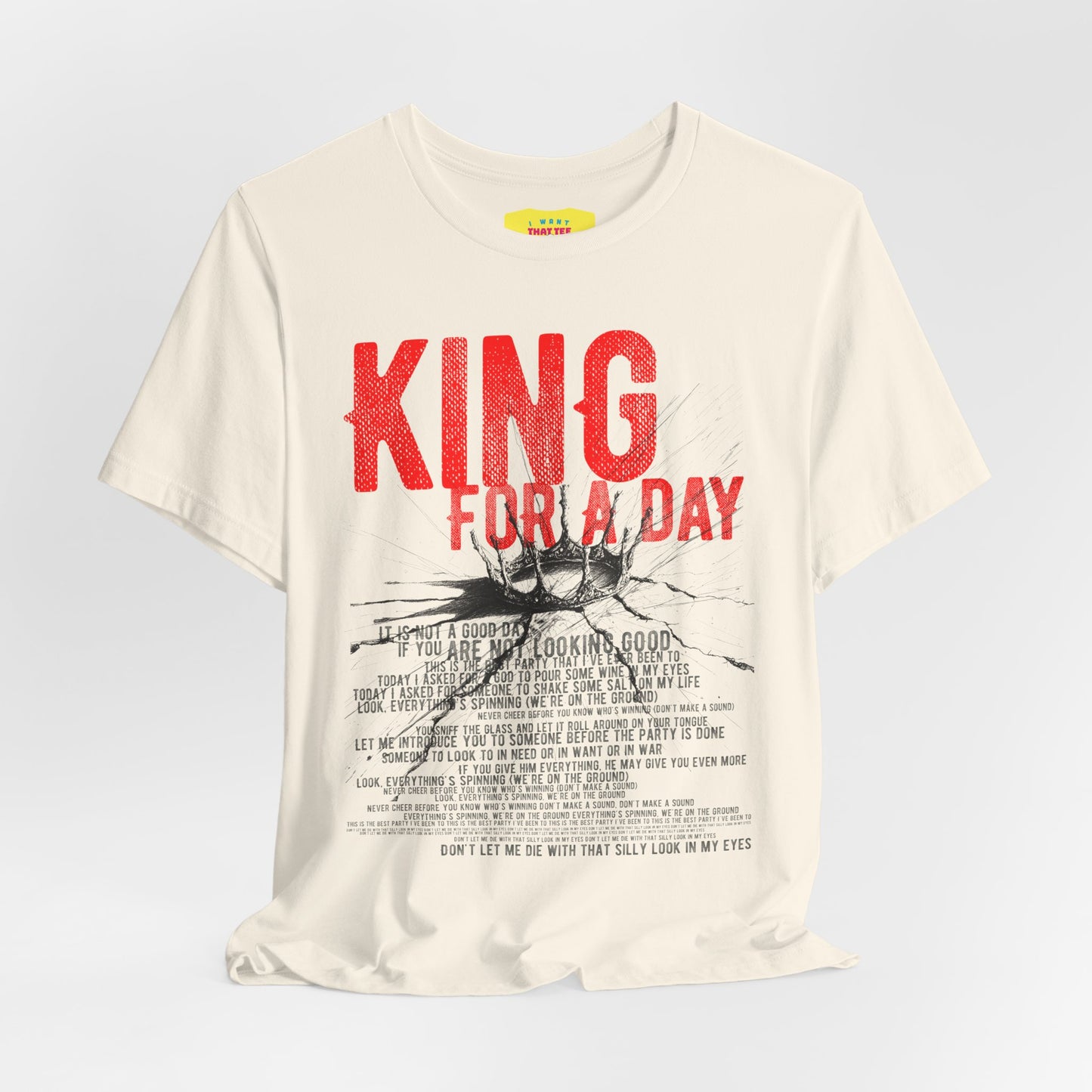 KING FOR A DAY - FAITH NO MORE (Unisex Jersey Short Sleeve Tee)