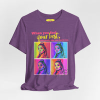 ARI GRANDE - FEEL YOUR BEST QUOTE (Unisex Jersey Short Sleeve Tee)