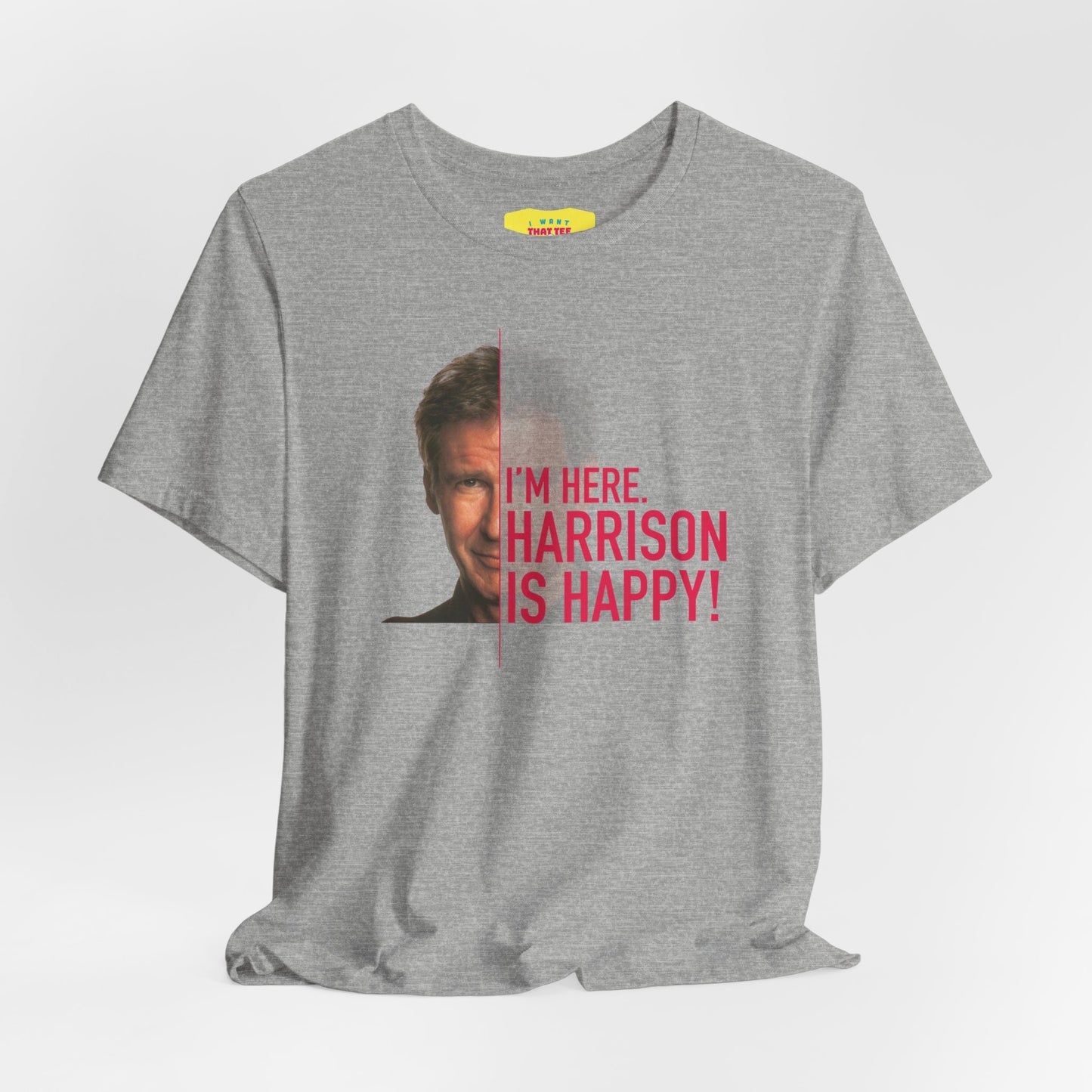 HARRISON FORD TWO FACES JOKE (Unisex Jersey Short Sleeve Tee)