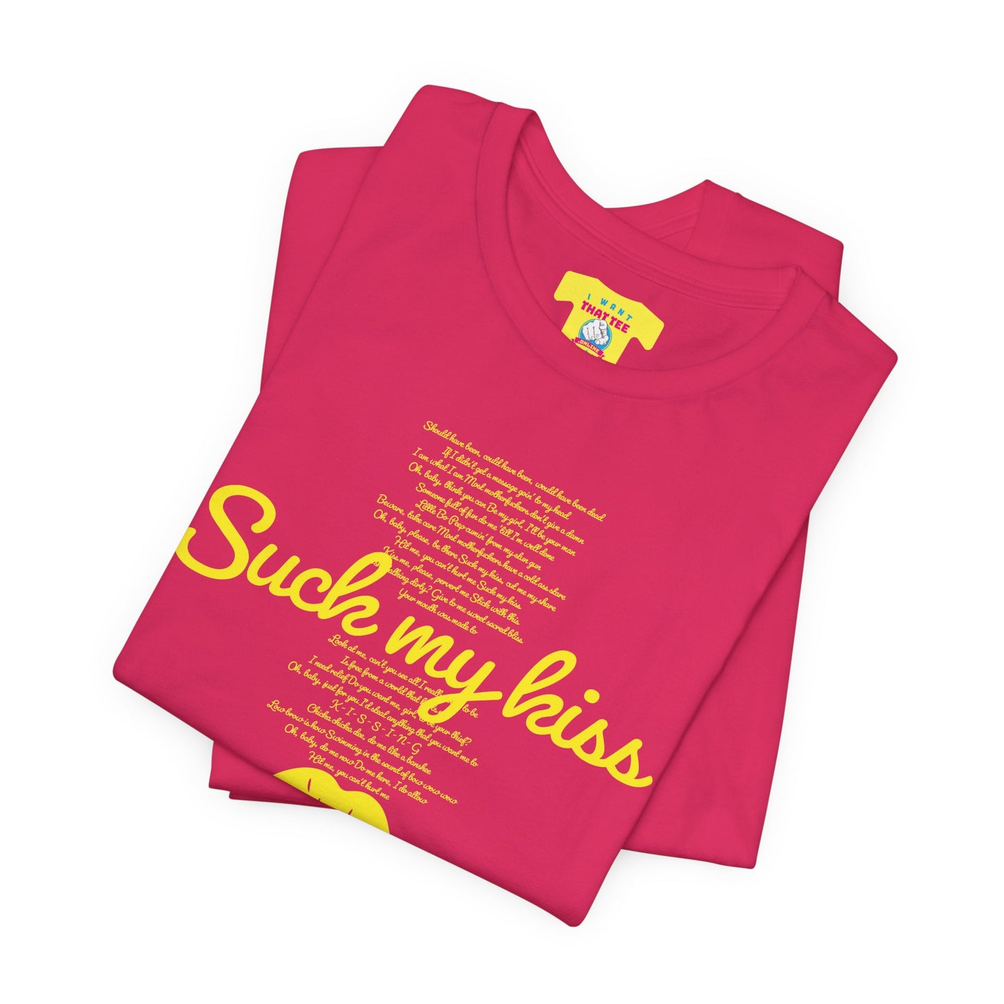 SUCK MY KISS - RED HOT CHILI PEPPERS (Unisex Jersey Short Sleeve Tee)