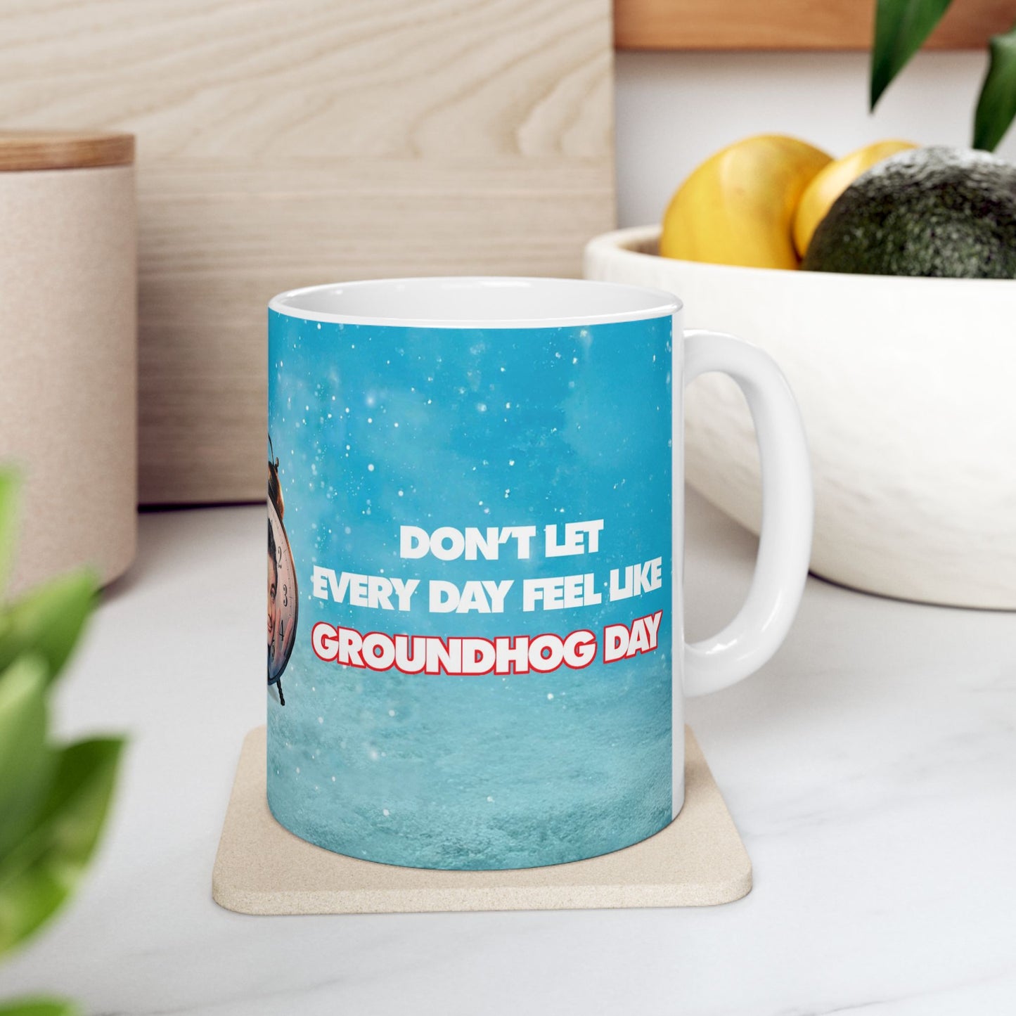 MAKE THIS MORNING COUNT - GROUNDHOG DAY - CERAMIC MUG, (11oz, 15oz)