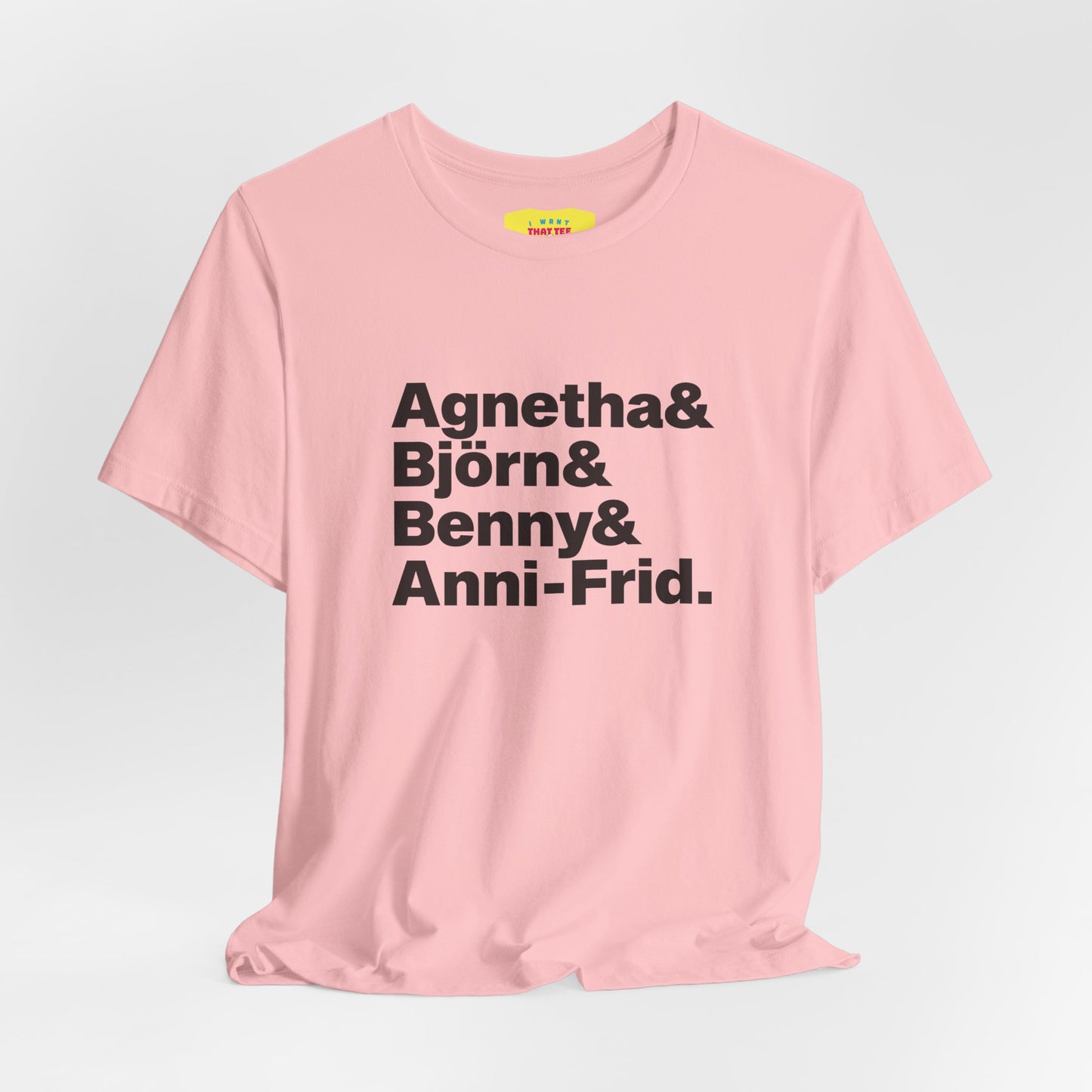 ABBA (Black text, Unisex Softstyle T-Shirt)