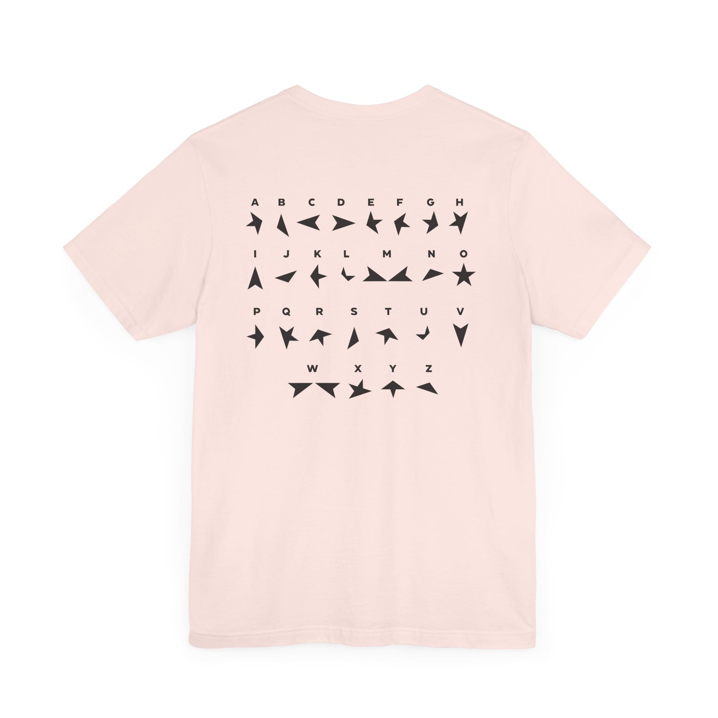 BLACKSTAR ALPHABET - DAVID BOWIE (Unisex Jersey Short Sleeve Tee)