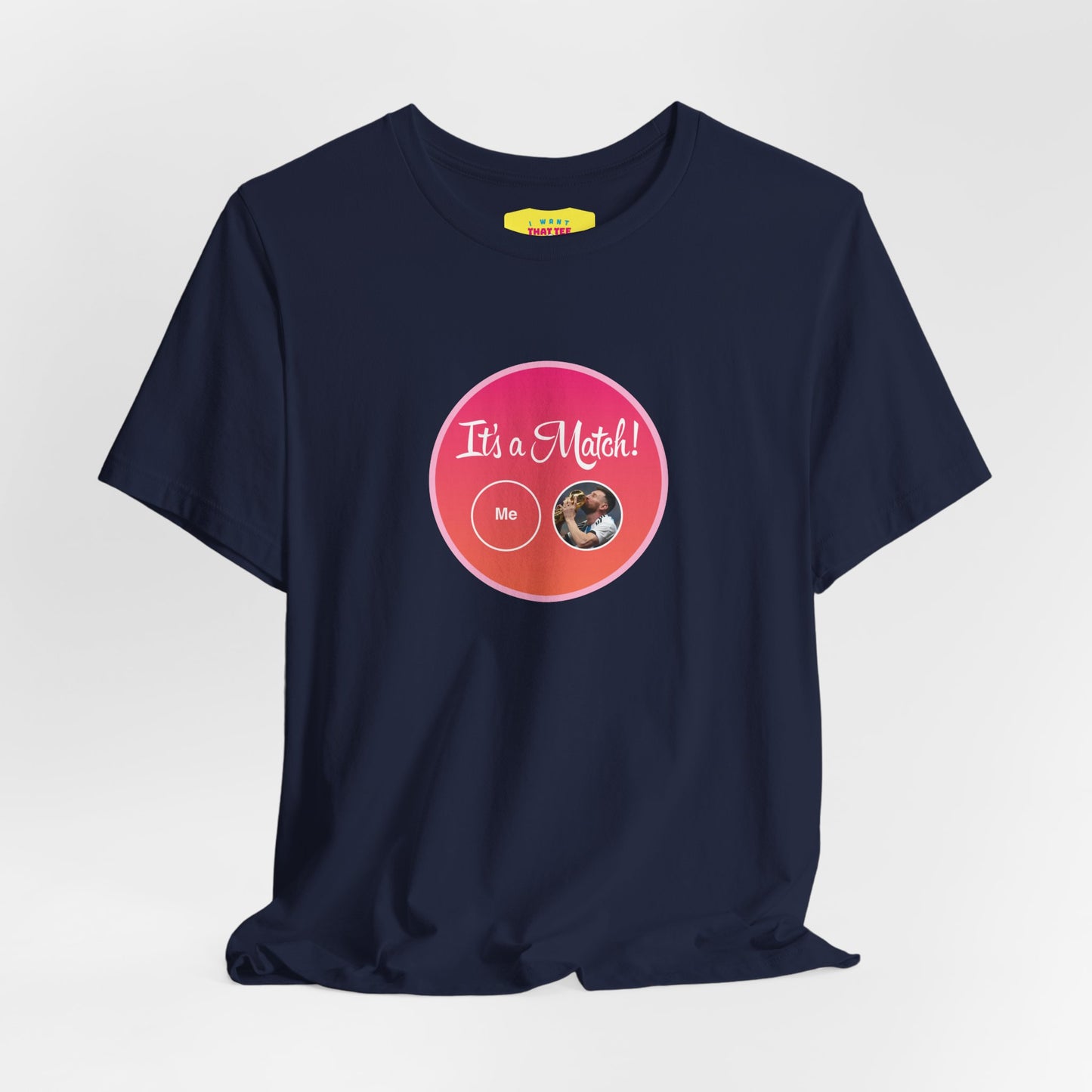 MESSI WORLD CUP CHAMPION TINDER MATCH (Unisex Softstyle T-Shirt)