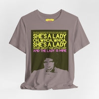 SHE'S A LADY - TOM JONES (Unisex Jersey Short Sleeve Tee)