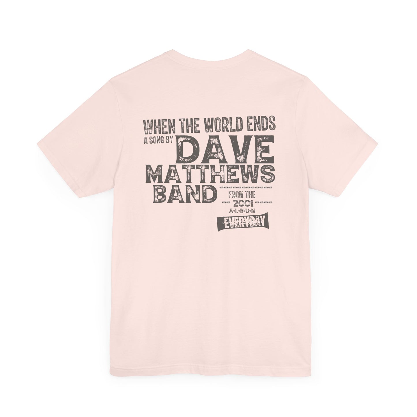 WHEN THE WORLD ENDS - DAVE MATTHEWS BAND (Unisex Jersey Short Sleeve Tee)