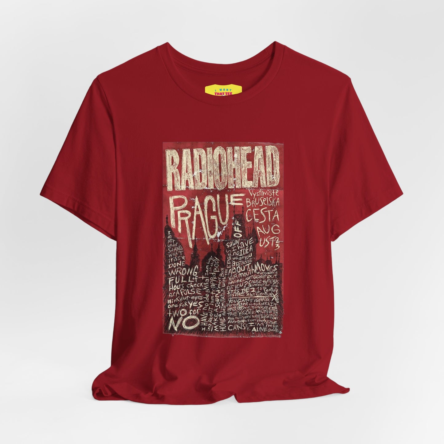 RADIOHEAD - PRAGUE CONCERT POSTER (Unisex Softstyle T-Shirt)