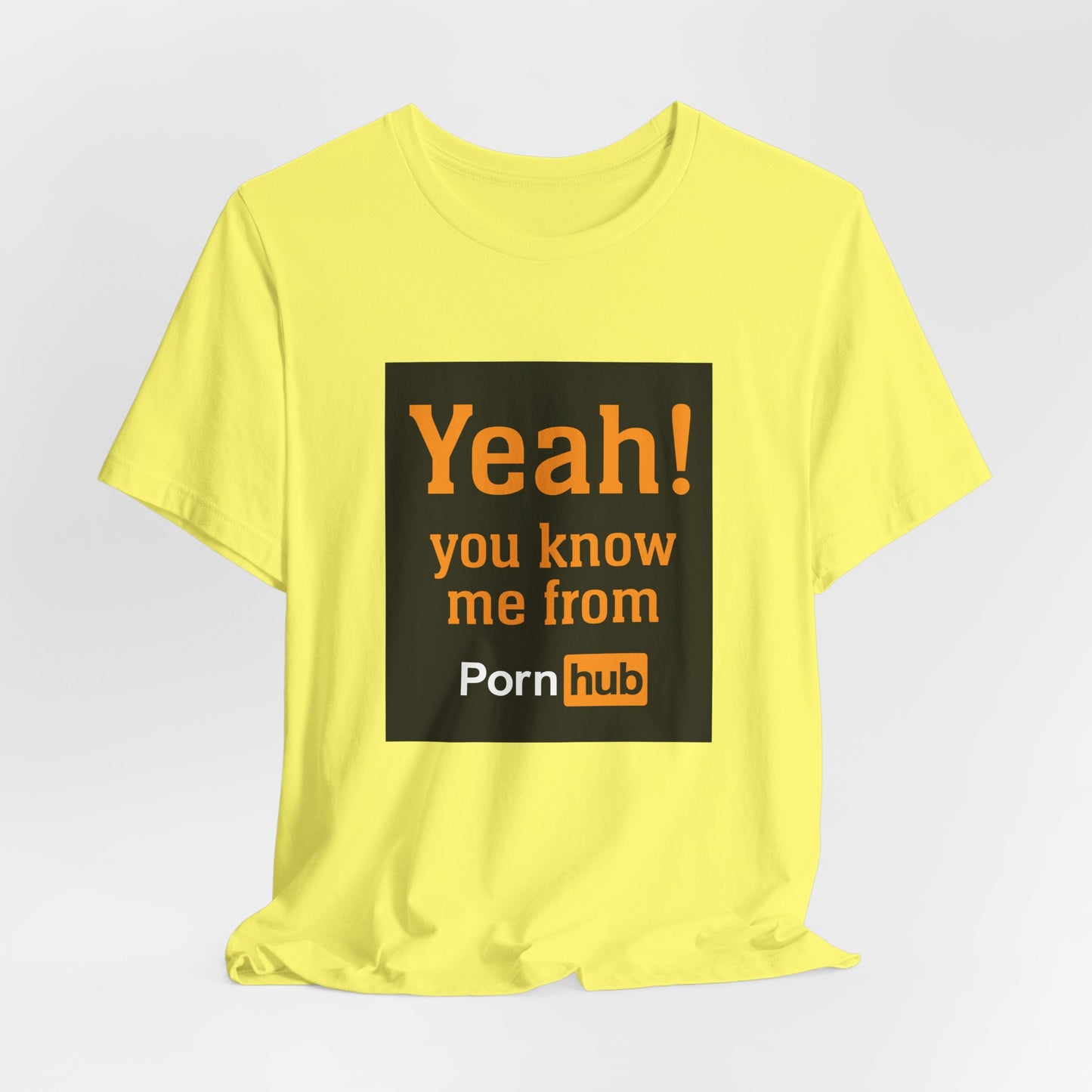 YEAH! YOU KNOW ME FROM PORNHUB (Unisex Softstyle T-Shirt)