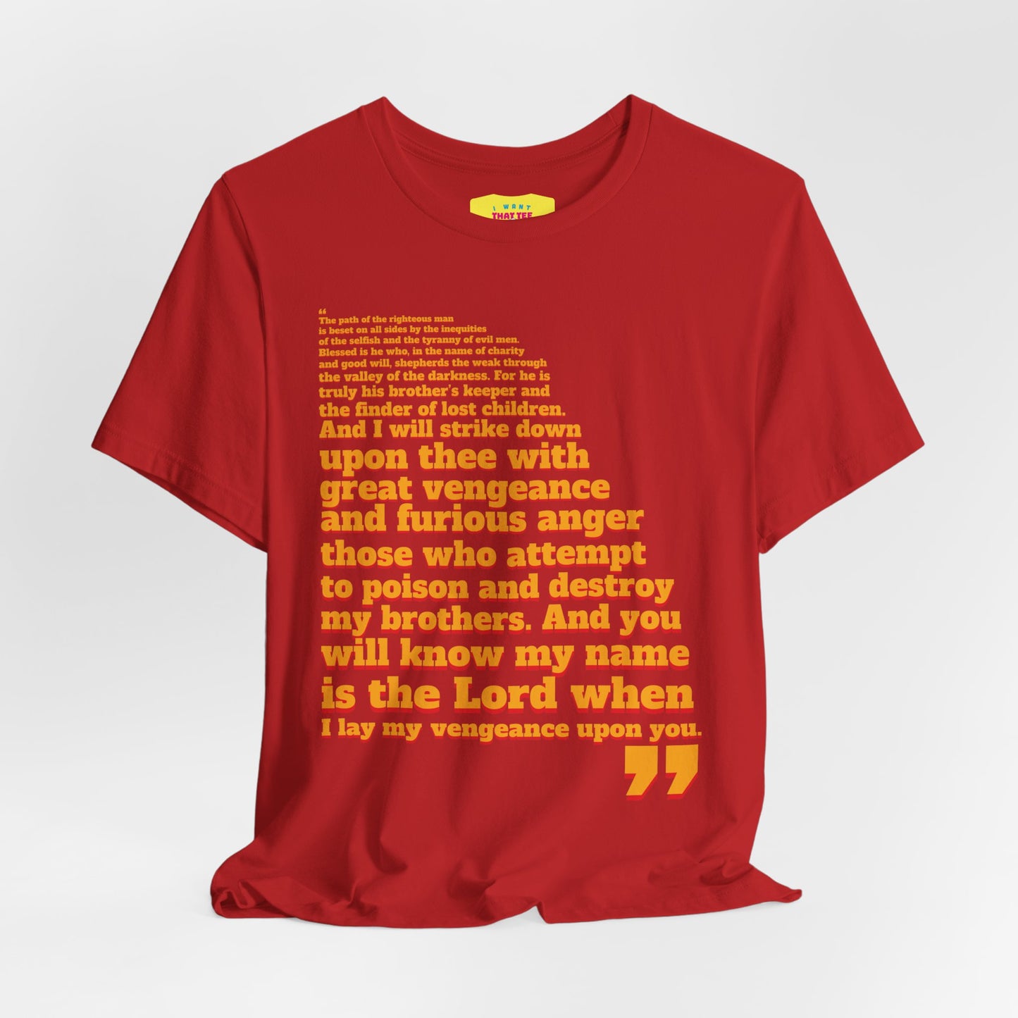 PULP FICTION QUOTE (Unisex Jersey Short Sleeve Tee)