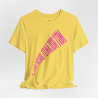 GROUND CONTROL TO MAJOR TOM (Pink text, Unisex Softstyle T-Shirt)