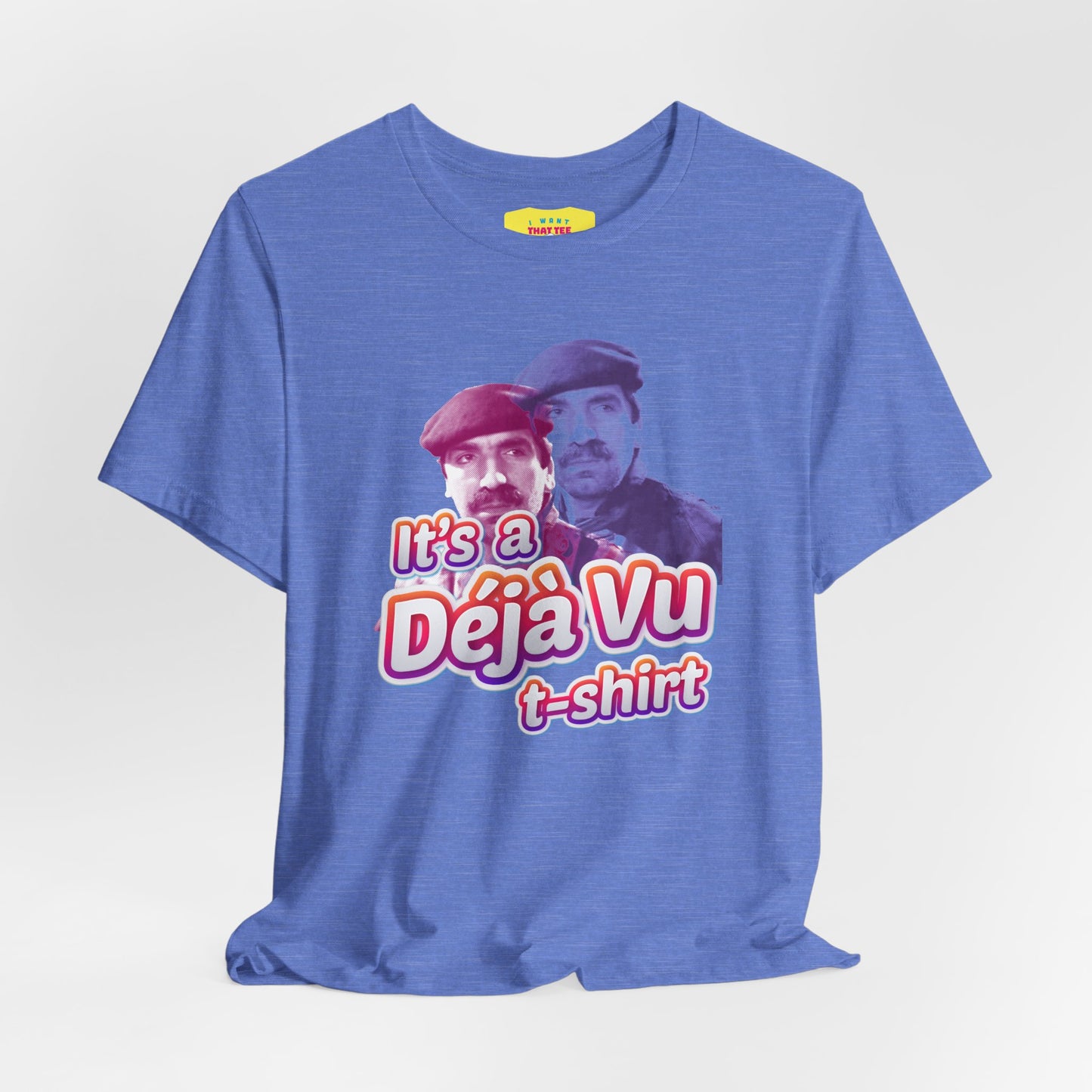 IT'S A DÉJÀ VU T-SHIRT - TOP SECRET MOVIE CHARACTER JOKE (Unisex Softstyle T-Shirt)