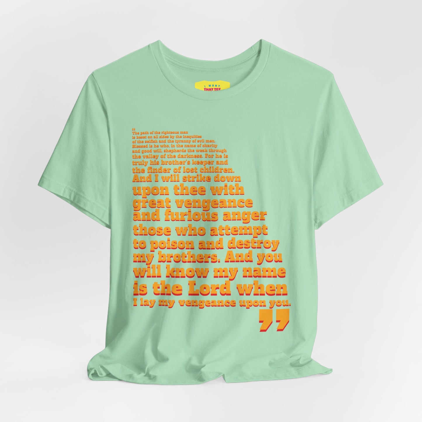 PULP FICTION QUOTE (Unisex Jersey Short Sleeve Tee)