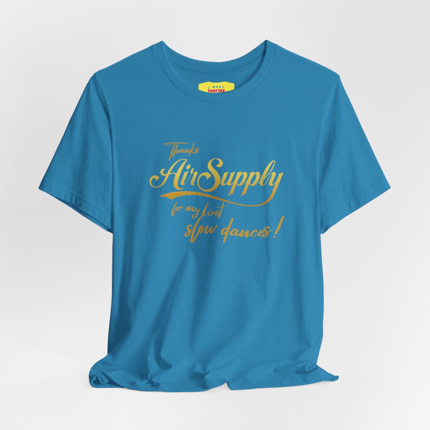 THANKS AIR SUPPLY FOR MY FIRST SLOW DANCES (Unisex Softstyle T-Shirt)