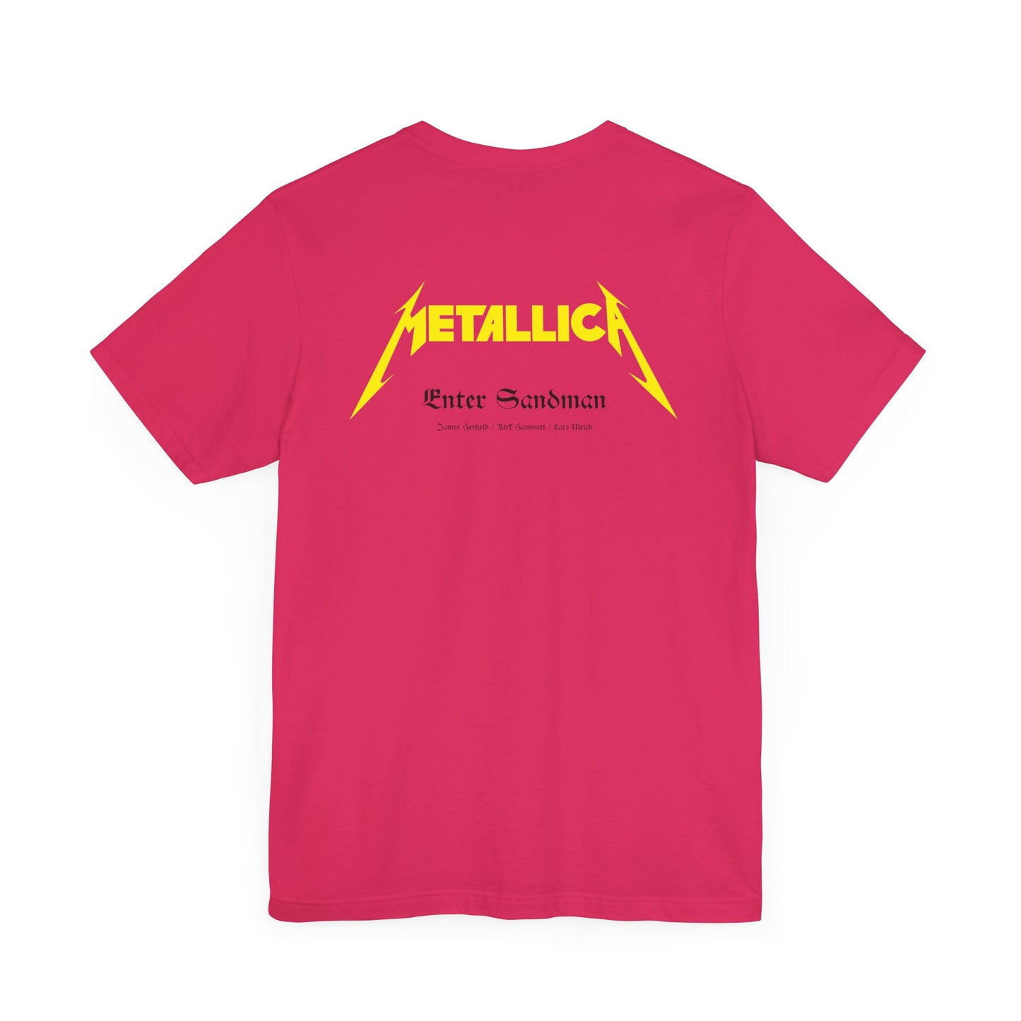 ENTER SANDMAN LYRICS - METALLICA (Unisex Jersey Short Sleeve Tee)