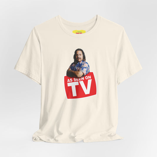 AS SEEN ON TV - RON JEREMY JOKE (Unisex Jersey Short Sleeve Tee)