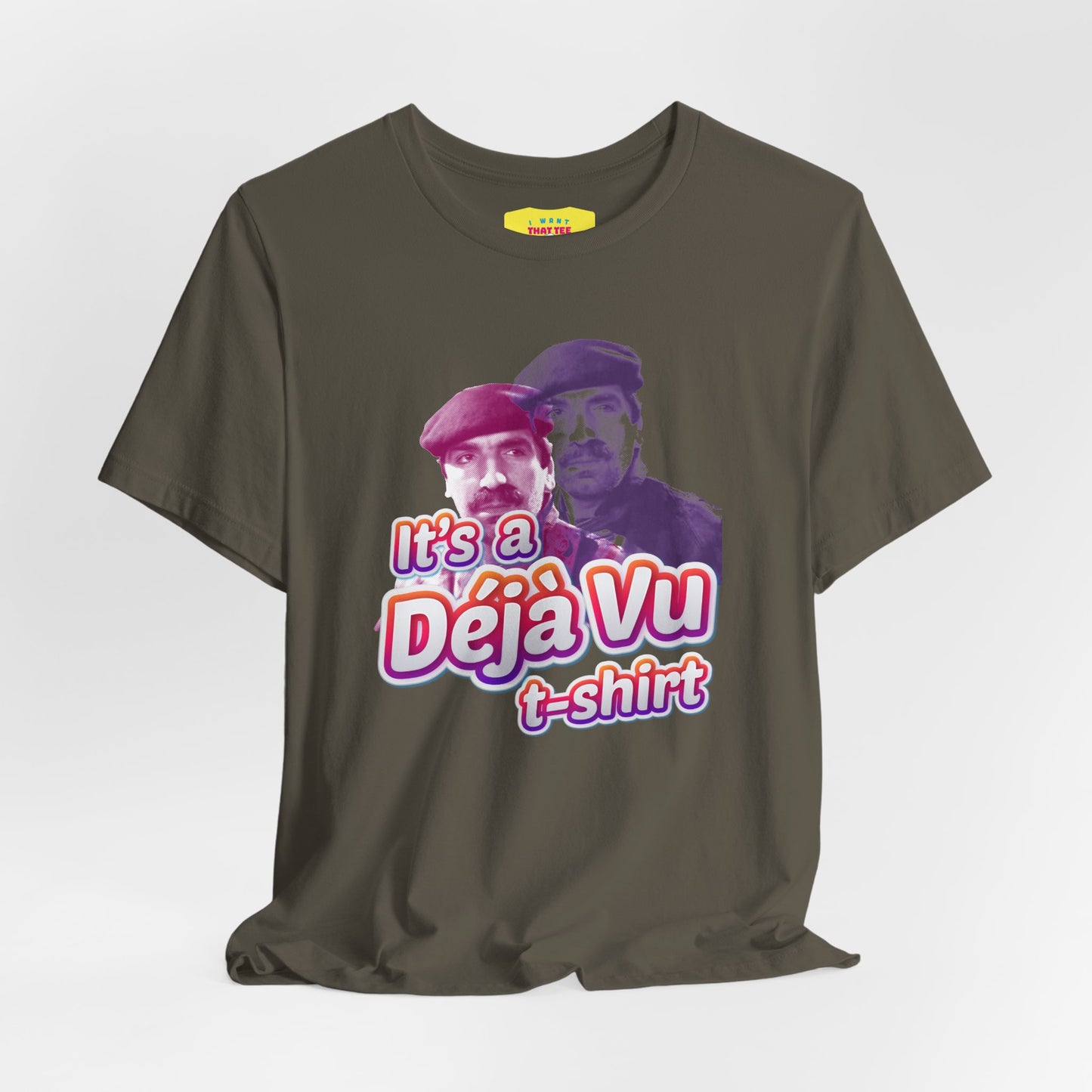 IT'S A DÉJÀ VU T-SHIRT - TOP SECRET MOVIE CHARACTER JOKE (Unisex Softstyle T-Shirt)