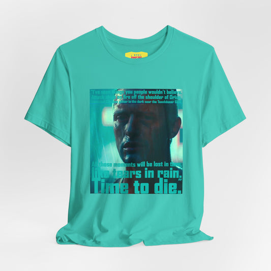 TEARS IN RAIN - BLADE RUNNER QUOTE (Unisex Softstyle T-Shirt)