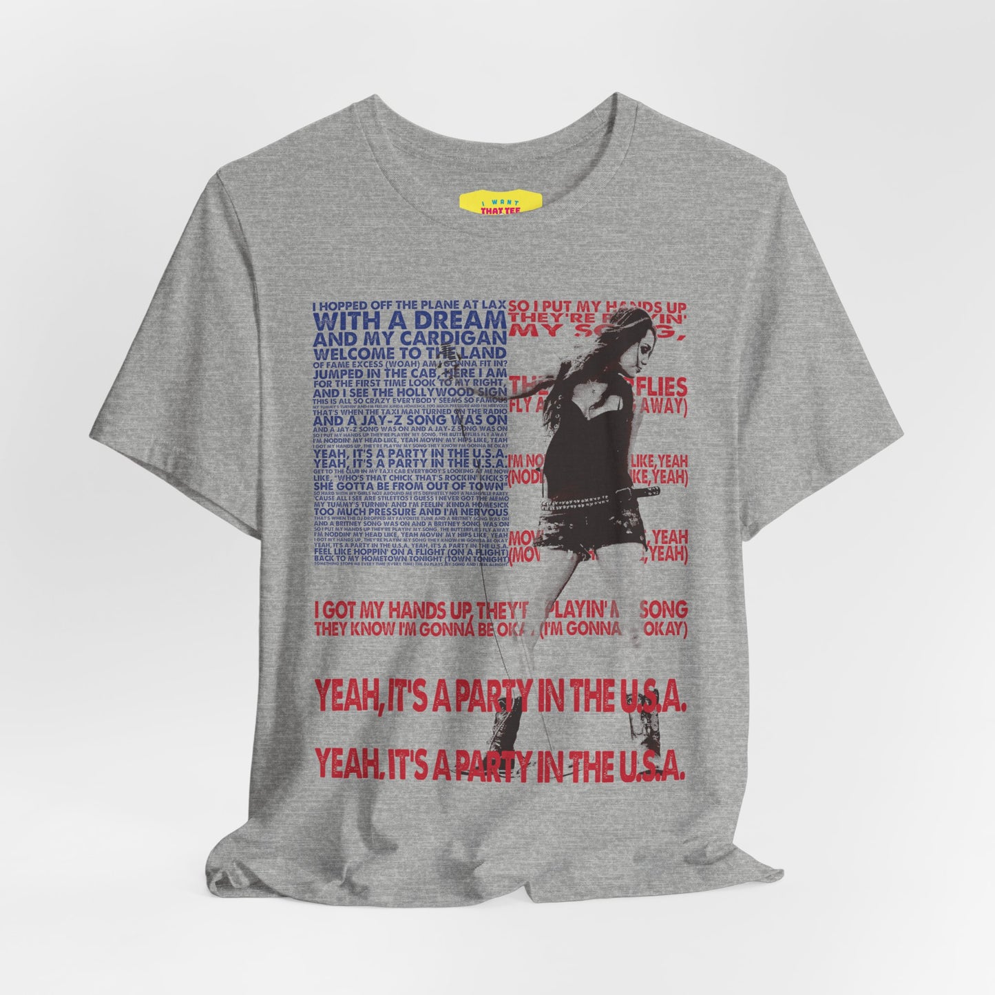 PARTY IN THE USA - MILEY CYRUS (Unisex Jersey Short Sleeve Tee)