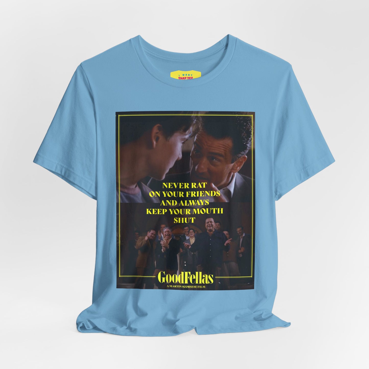 NEVER RAT ON YOUR FRIENDS - GOODFELLAS QUOTE (Unisex Jersey Short Sleeve Tee)