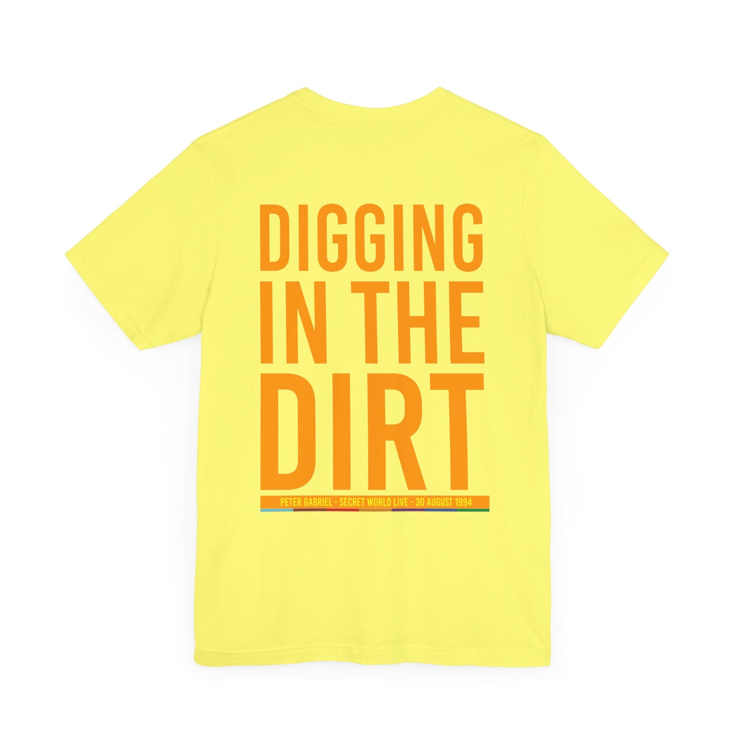 DIGGING IN THE DIRT - PETER GABRIEL SECRET WORLD LIVE (Unisex Jersey Short Sleeve Tee)