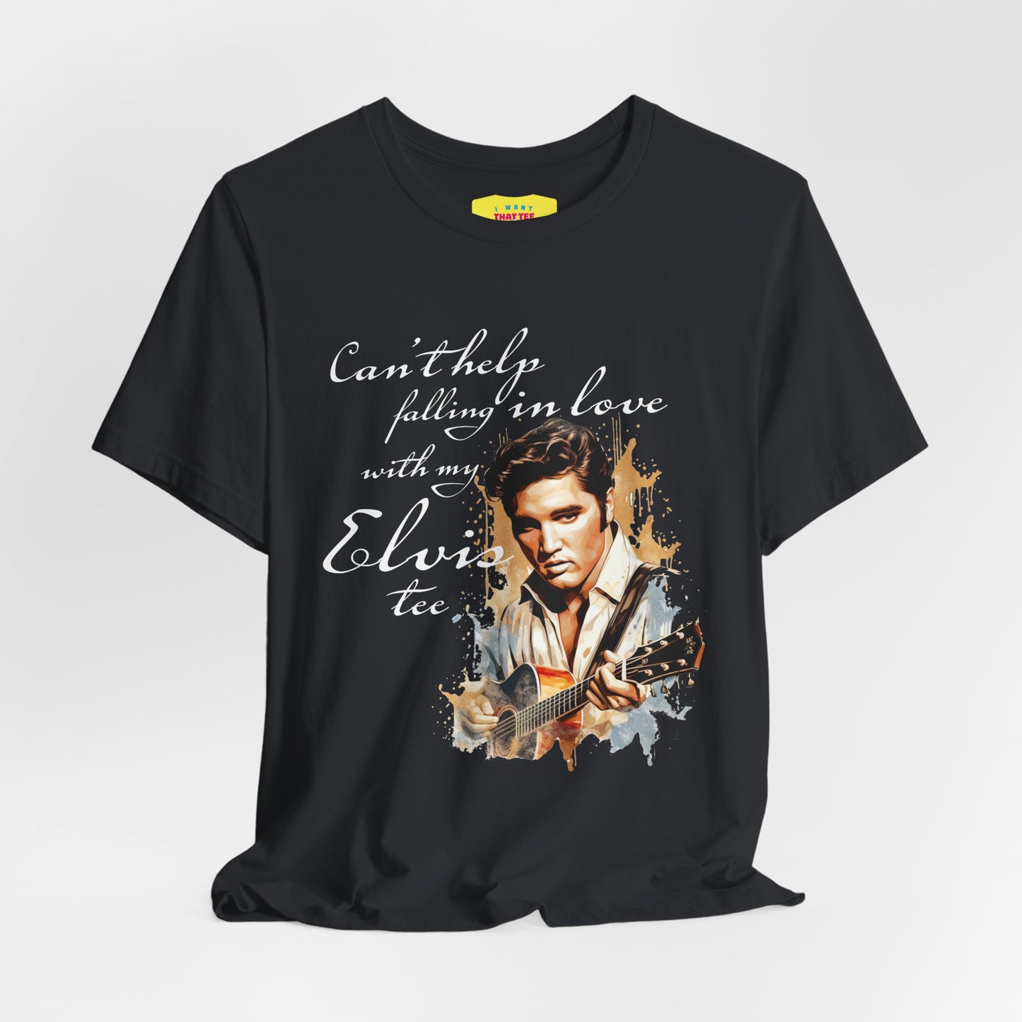 CAN'T HELP FALLING IN LOVE WITH MY ELVIS TEE (Unisex Jersey Short Sleeve Tee)