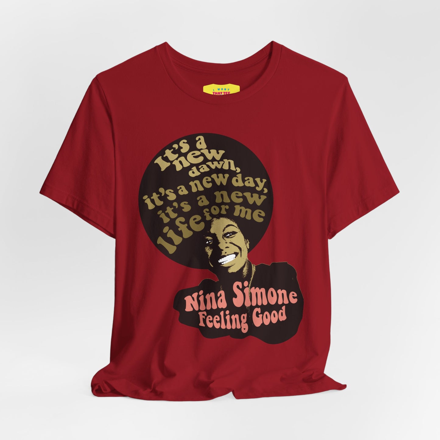 NINA SIMONE - FEELING GOOD (Unisex Jersey Short Sleeve Tee)