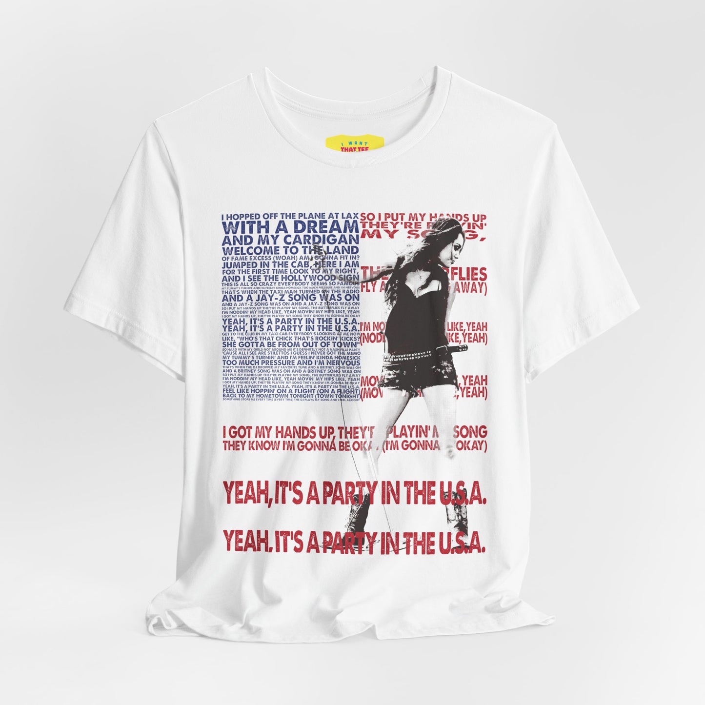 PARTY IN THE USA - MILEY CYRUS (Unisex Jersey Short Sleeve Tee)