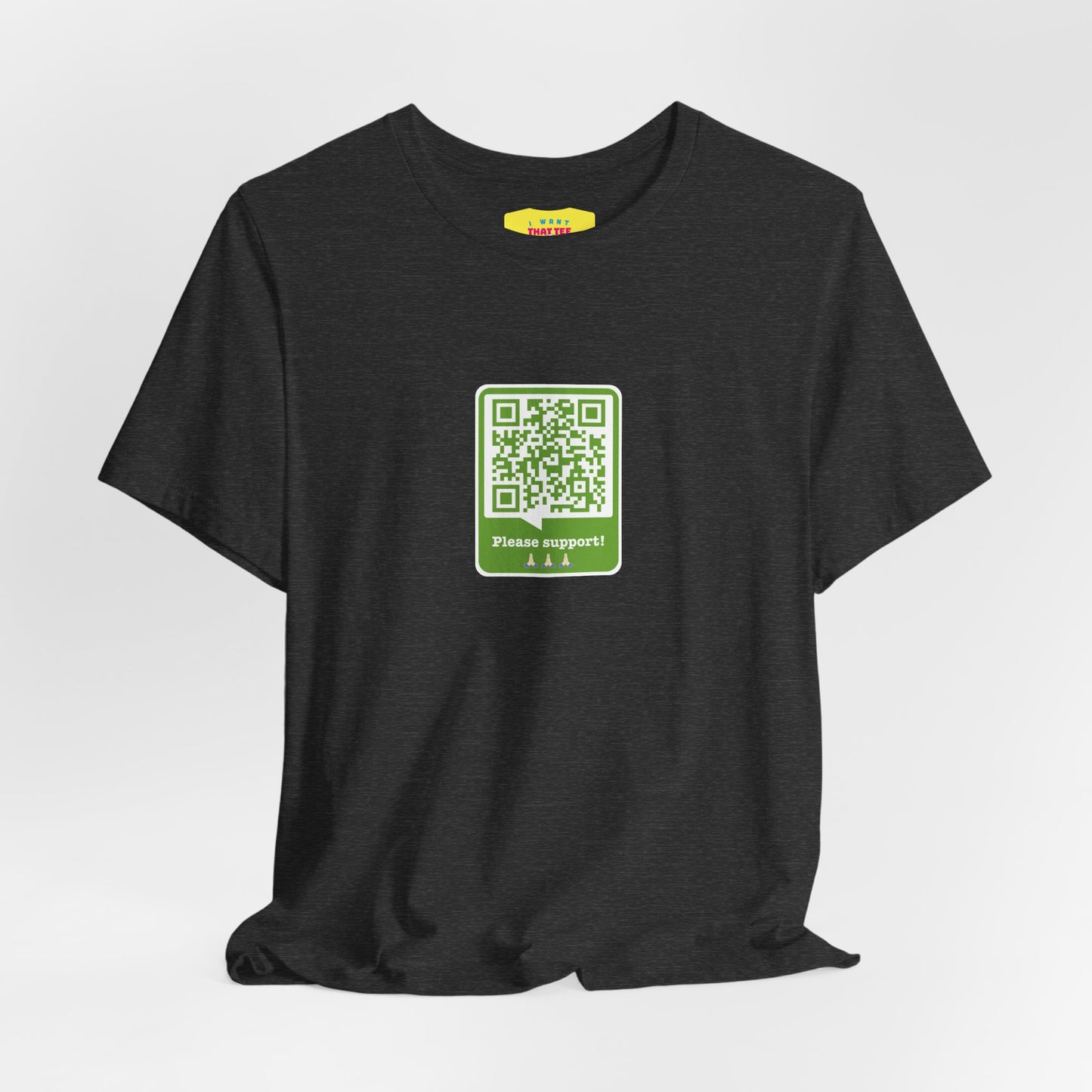 PLEASE SUPPORT! - WALTER WHITE QR JOKE (Unisex Softstyle T-Shirt)